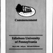 1988, Edinboro University Commencement