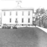 May Day program alongside old science hall