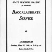 1940, Edinboro University Commencement