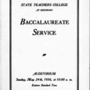 1936, Edinboro University Commencement
