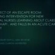The effect of an escape room teaching intervention for new clinical nurses learning about CLABSI, CAUTHI, HAPI
