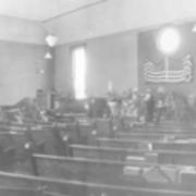 Exterior of present Lutheran Church in 1900/interior view (2)