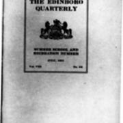 Catalog, 1921- July, The Edinboro Quarterly