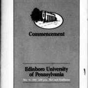 1987, Edinboro University Commencement