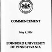 2004, Edinboro University Commencement