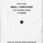 1944, Edinboro University Commencement