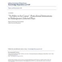 tis paltry to be caesar_ postcolonial intimations in shakespear