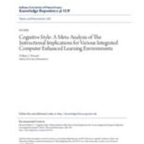 cognitive style_ a meta-analysis of the instructional implication