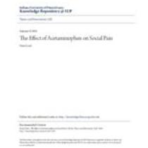 effect of acetaminophen on social pain