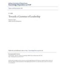 Towards a grammar of leadership