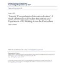 Towards "comprehensive internationalization": a study of international student perceptions and experiences of l2 writing across the curriculum