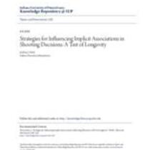 strategies for influencing implicit associations in shooting deci