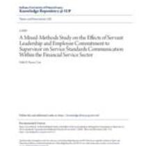 A mixed-methods study on the effects of servant leadership and employee commitment to supervisor on service standards communication within the financial service sector