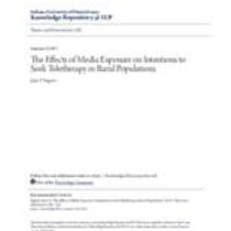 effects of media exposure on intentions to seek teletherapy in rural populations
