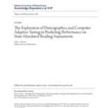the exploration of demographics and computer adaptive testing in