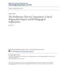 posthuman turn in composition: critical regionalists inquiry and its pedagogical implications