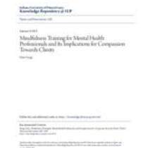 Mindfulness training for mental health professionals and its implications for compassion towards clients