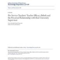 Pre-service teachers' teacher efficacy beliefs and the perceived relationship with their university supervisor