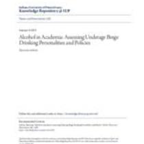 Alcohol in academia: assessing underage binge drinking personalities and policies