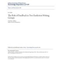 role of feedback in two fanfiction writing groups