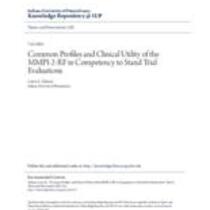 Common profiles and clinical utility of the mmpi-2-rf in competency to stand trial evaluations