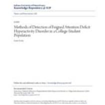 Methods of detection of feigned attention deficit hyperactivity disorder in a college-student population