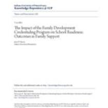 impact of the family development credentialing program on school readiness: outcomes in family support