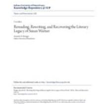 Rereading, rewriting, and recovering the literary legacy of susan warner