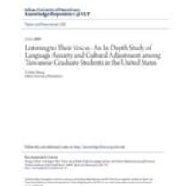 listening to their voices_ an in-depth study of language anxiety