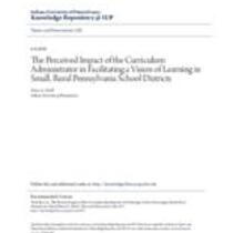 the perceived impact of the curriculum administrator in facilitat