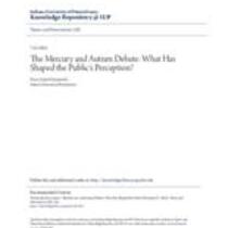 mercury and autism debate: what has shaped the public's perception?