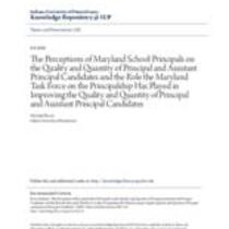 the perceptions of maryland school principals on the quality and