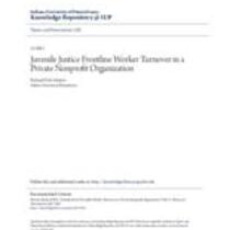 Juvenile justice frontline worker turnover in a private nonprofit organization