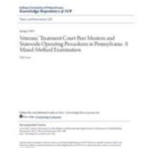 Veterans' treatment court peer mentors and statewide operating procedures in pennsylvania: a mixed-method examination