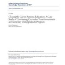 closing the gap in business education_ a case study of continuing