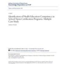Identification of health education competency in school nurse certification programs: multiple case study