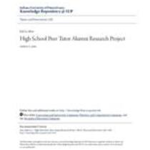 High school peer tutor alumni research project