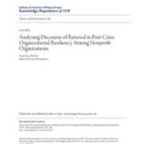 Analyzing discourse of renewal in post-crisis organizational resiliency among nonprofit organizations