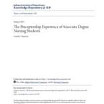 preceptorship experience of associate degree nursing students
