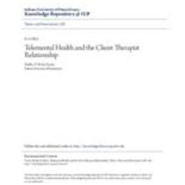 telemental health and the client-therapist relationship