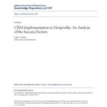 Crm implementation in nonprofits: an analysis of the success factors