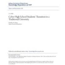 Cyber high school students' transition to a traditional university