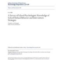 a survey of school psychologists knowledge of school refusal beh