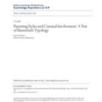 Parenting styles and criminal involvement: a test of baumrind's typology