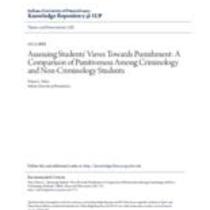 Assessing students' views towards punishment: a comparison of punitiveness among criminology and non -criminology students