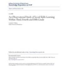 observational study of social skills learning within third, fourth and fifth grade