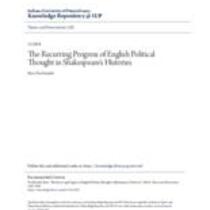 recurring progress of english political thought in shakespeare's histories