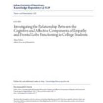 Investigating the relationship between the cognitive and affective components of empathy and frontal lobe functioning in college students