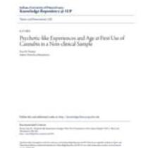 Psychotic-like experiences and age at first use of cannabis in a non-clinical sample