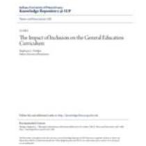 impact of inclusion on the general education curriculum